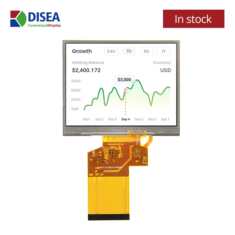 DS-T035SLH-01PD - 3.5" 320x240 TN RTP TFT LCD module