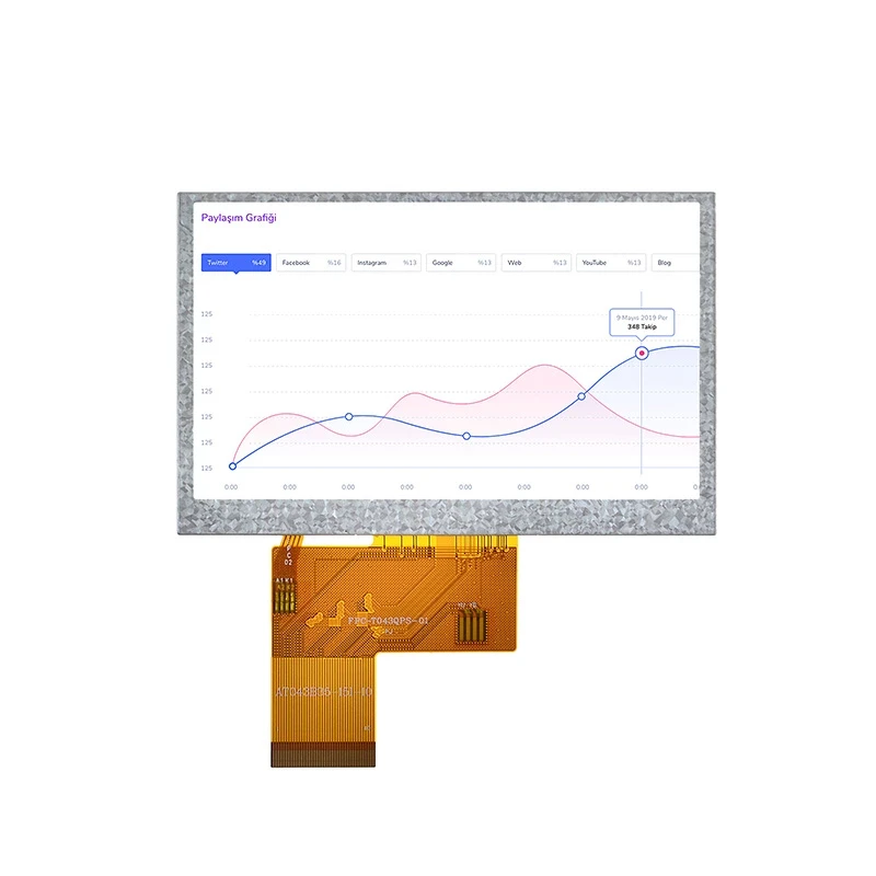 DS-T043QPS-01 - 4.3" 480x272 TN TFT LCD module