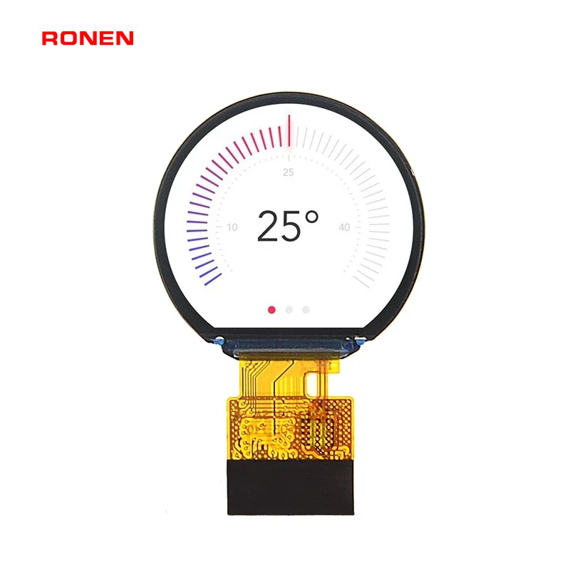RG-T010BCSA-01 - 0.99" 128x115 IPS Round TFT LCD module