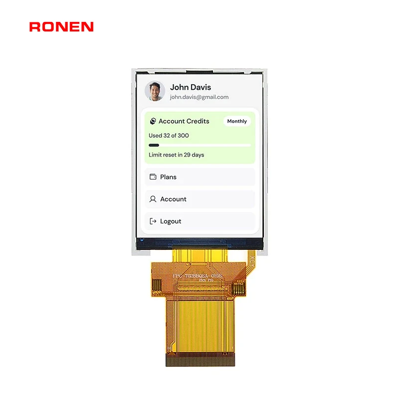 RG-T028BQSWA-01 - 2.8" 240x320 IPS TFT LCD module