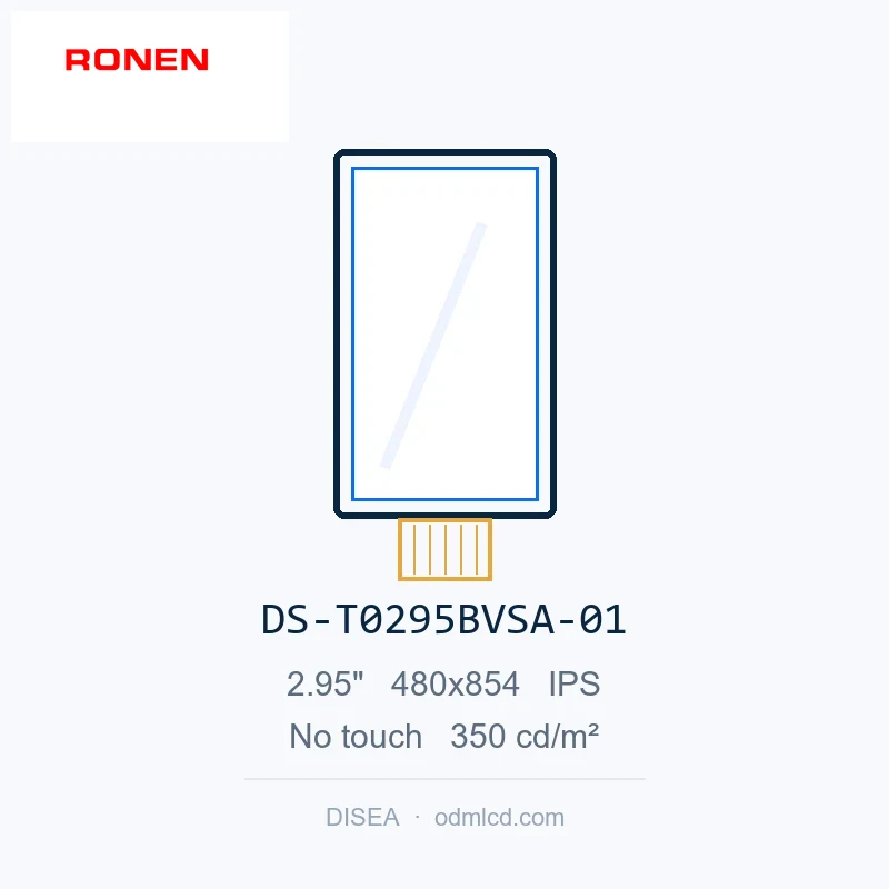 RG-T0295BVSA-01 - 2.95" 480x854 IPS TFT LCD module