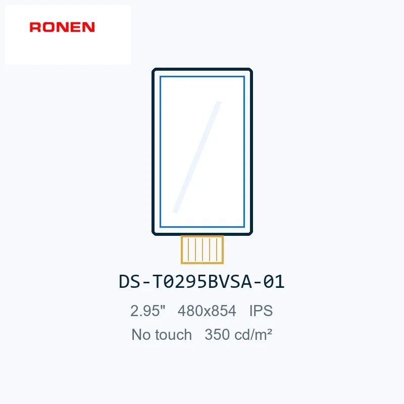 RG-T0295BVSA-01 - 2.95" 480x854 IPS TFT LCD module