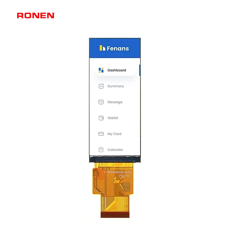 RG-T0345BHSA-01 - 3.45" 340x800 IPS Bar TFT LCD module