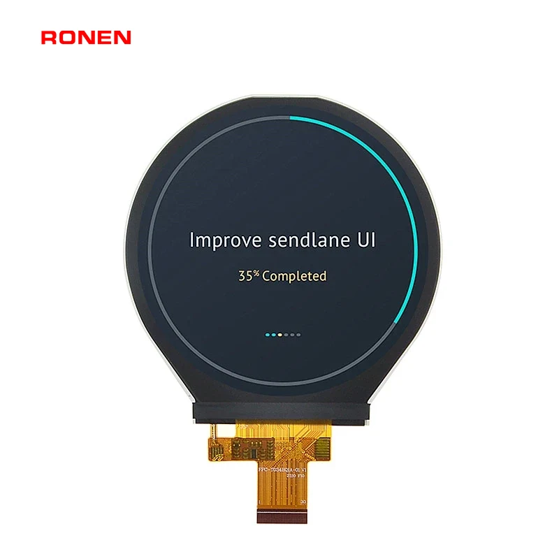 RG-T034BOIA-01 - 3.4" 800x800 IPS Round TFT LCD module