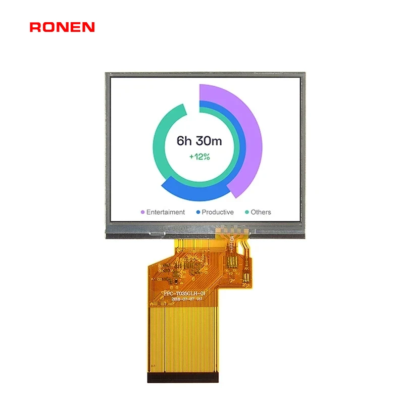 RG-T035GLH-01P - 3.5" 320x240 TN RTP TFT LCD module