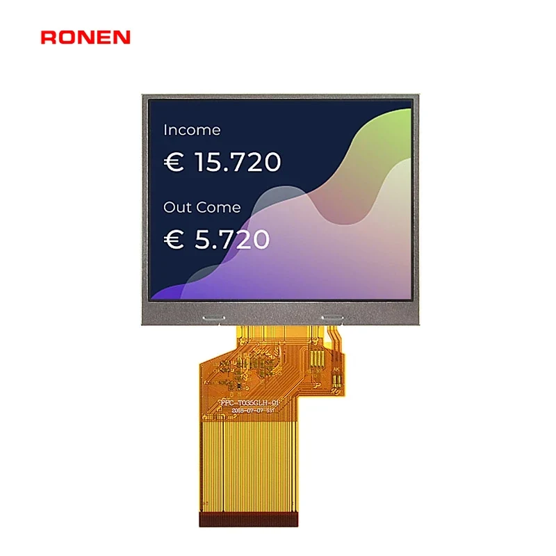 RG-T035GLH-02 - 3.5" 320x240 TN TFT LCD module