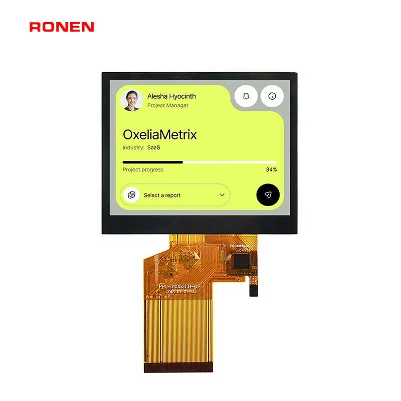 RG-T035GLH-02CA - 3.5" 320x240 TN CTP TFT LCD module