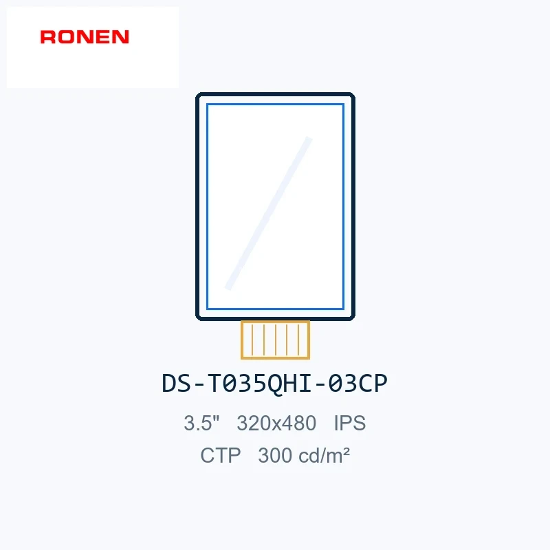RG-T035QHI-03CP - 3.5" 320x480 IPS CTP TFT LCD module