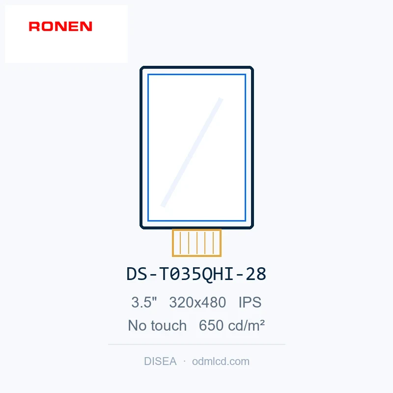 RG-T035QHI-28 - 3.5" 320x480 IPS TFT LCD module