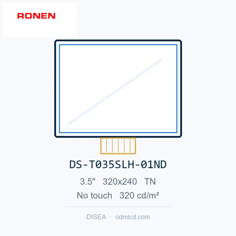 RG-T035SLH-01ND - 3.5" 320x240 TN TFT LCD module