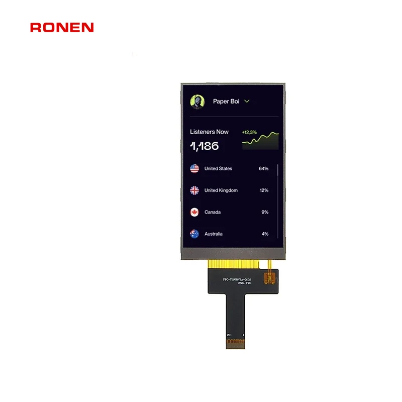 RG-T0397BVSA-01 - 3.97" 480x800 IPS TFT-LCD-Modul