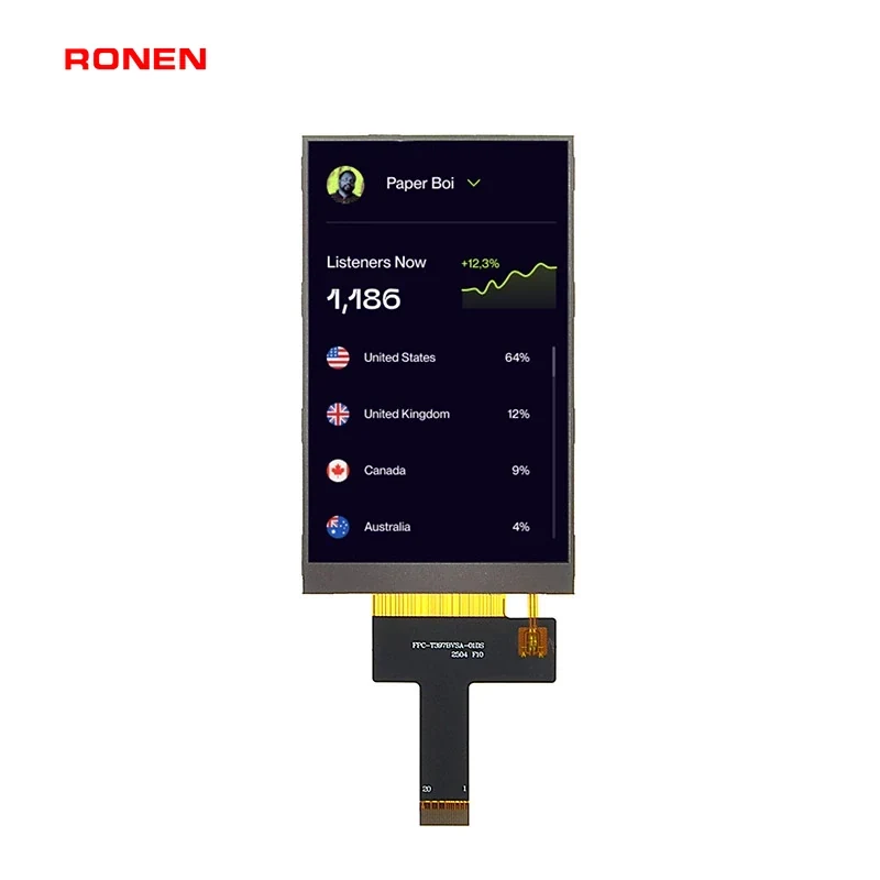 RG-T0397BVSA-01 - 3.97" 480x800 IPS TFT LCD module
