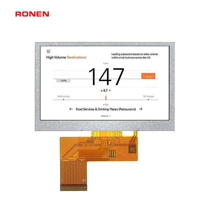 RG-T043BPSWA-02 - 4.3" 480x272 IPS TFT LCD module
