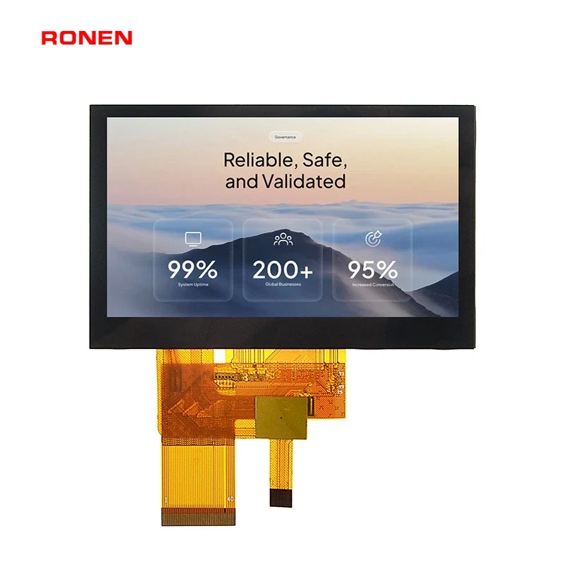 RG-T043BWSA-02CP - 4.3" 800x480 IPS CTP TFT LCD module