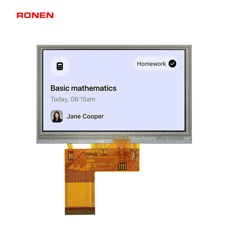 RG-T043BWSA-02P - 4.3" 800x480 IPS RTP TFT LCD module