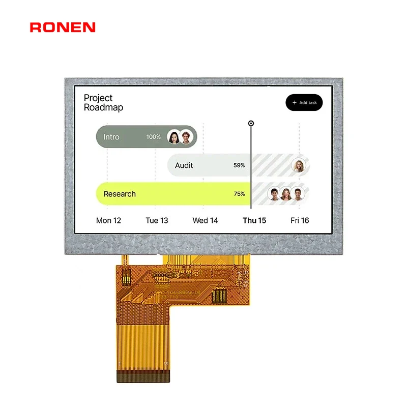 RG-T043BWSWA-02 - 4.3" 800x480 IPS TFT LCD module