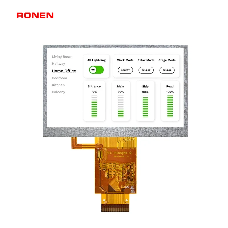 RG-T043QPH-58 - 4.3" 480x272 TN TFT LCD module