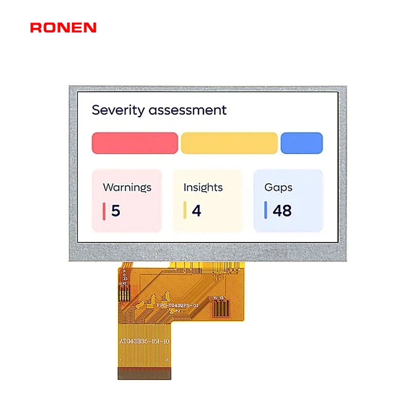 RG-T043QPS-02 - 4.3" 480x272 TN TFT LCD module