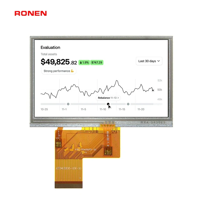 RG-T043QPS-02CA - 4.3" 480x272 TN CTP TFT LCD module