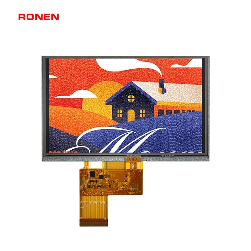 RG-T050QWH-01P - 5.0" 800x480 TN RTP TFT LCD module