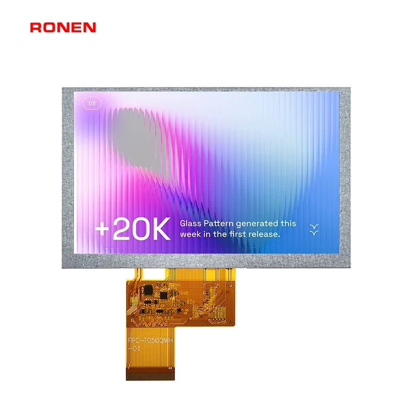 RG-T050QWH-04 - 5.0" 800x480 TN TFT LCD module