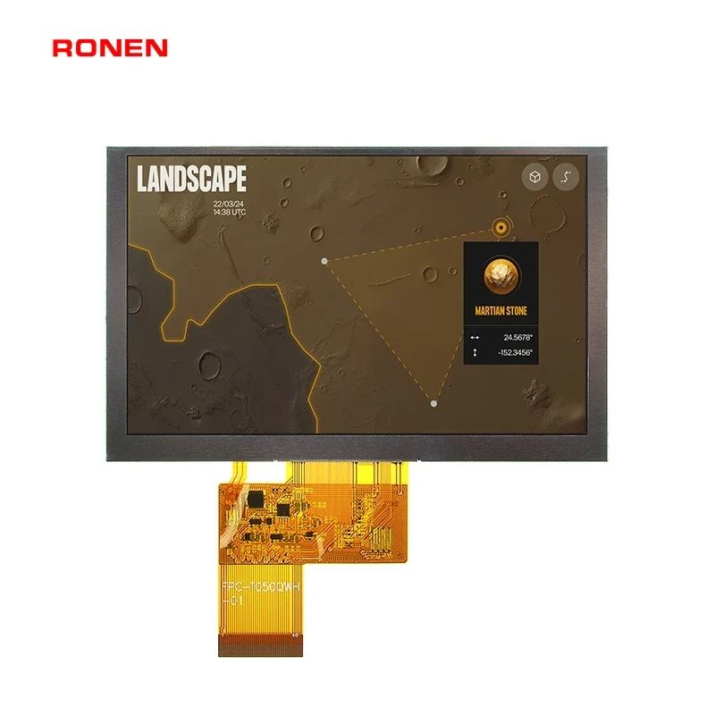 RG-T050QWH-05 - 5.0" 800x480 TN TFT LCD module