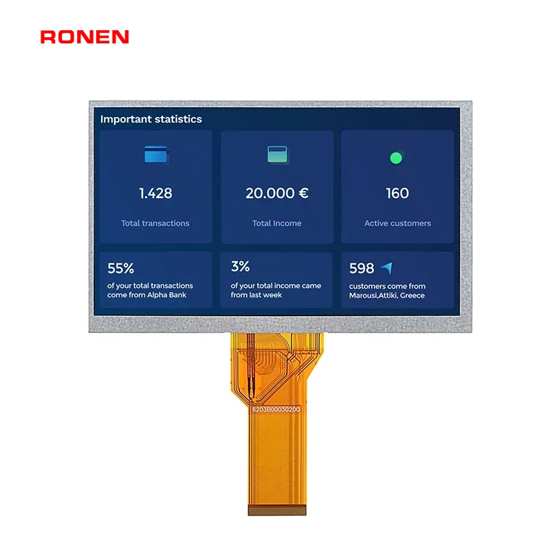 RG-T070QWHW-02 - 7.0" 800x480 TN CTP TFT LCD module