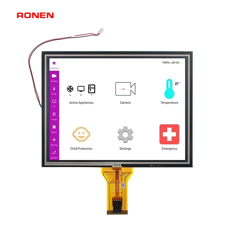 RG-T080QGH-07P - 8.0" 800x600 TN RTP TFT LCD module