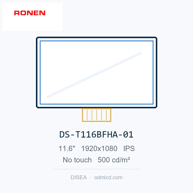 RG-T116BFHA-01 - 11.6" 1920x1080 IPS TFT LCD module