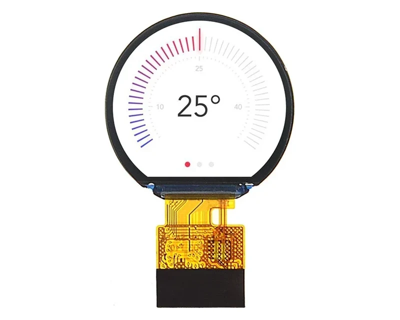 RG-T010BCSA-01 - 0.99" 128x115 IPS Round TFT LCD module