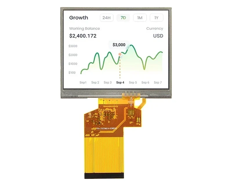 RG-T035SLH-01PD - 3.5" 320x240 TN RTP TFT LCD module