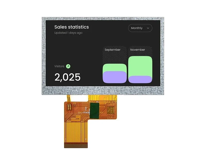 RG-T043BPS-01ND - 4.3" 480x272 TN TFT LCD module