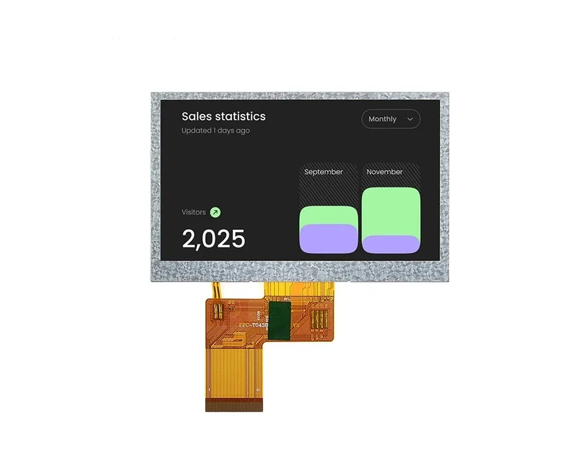 RG-T043BPS-04ND - 4.3" 480x272 TN TFT LCD module