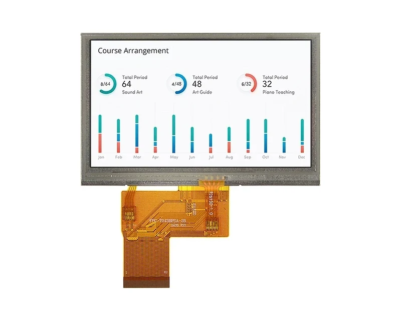 RG-T043BPSA-01P - 4.3" 480x272 IPS RTP TFT LCD module