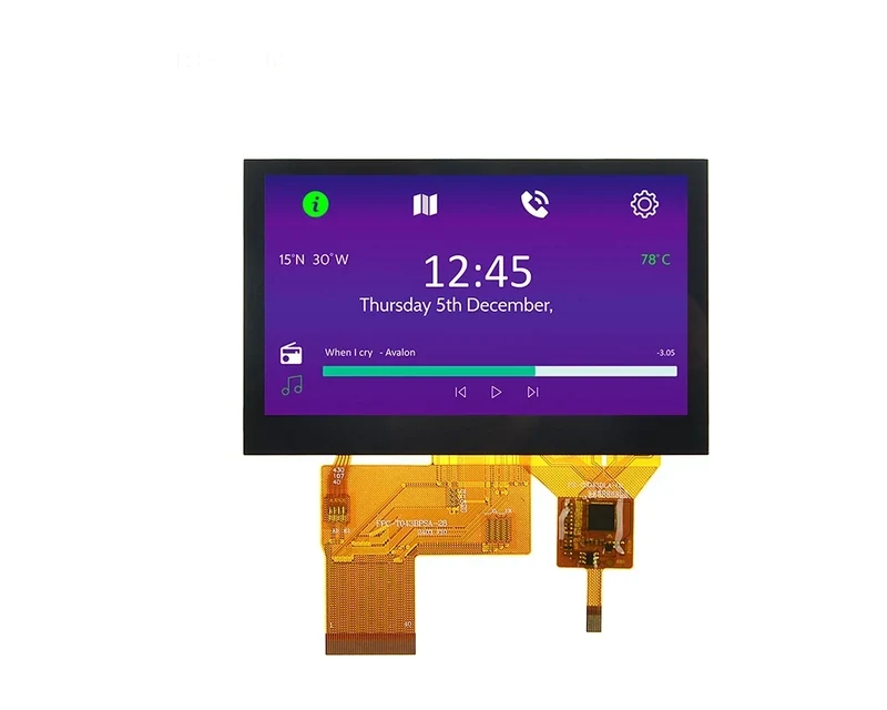 RG-T043BPSA-02CP - 4.3" 480x272 IPS CTP TFT LCD module