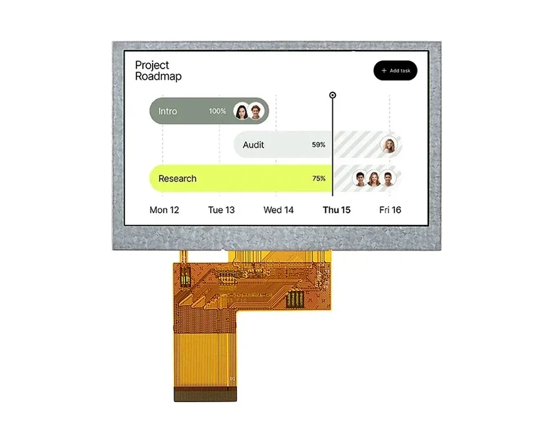 RG-T043BWSWA-02 - 4.3" 800x480 IPS TFT LCD module