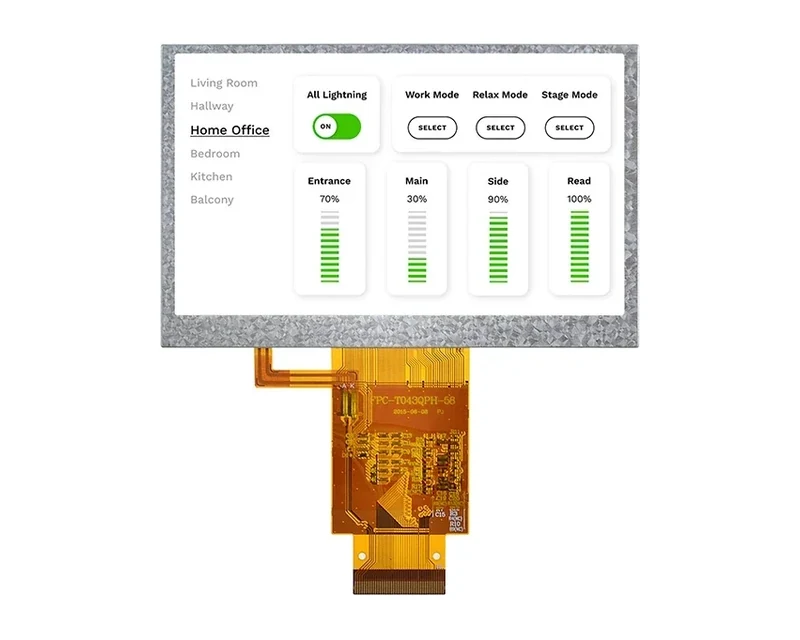 RG-T043QPH-58 - 4.3" 480x272 TN TFT LCD module