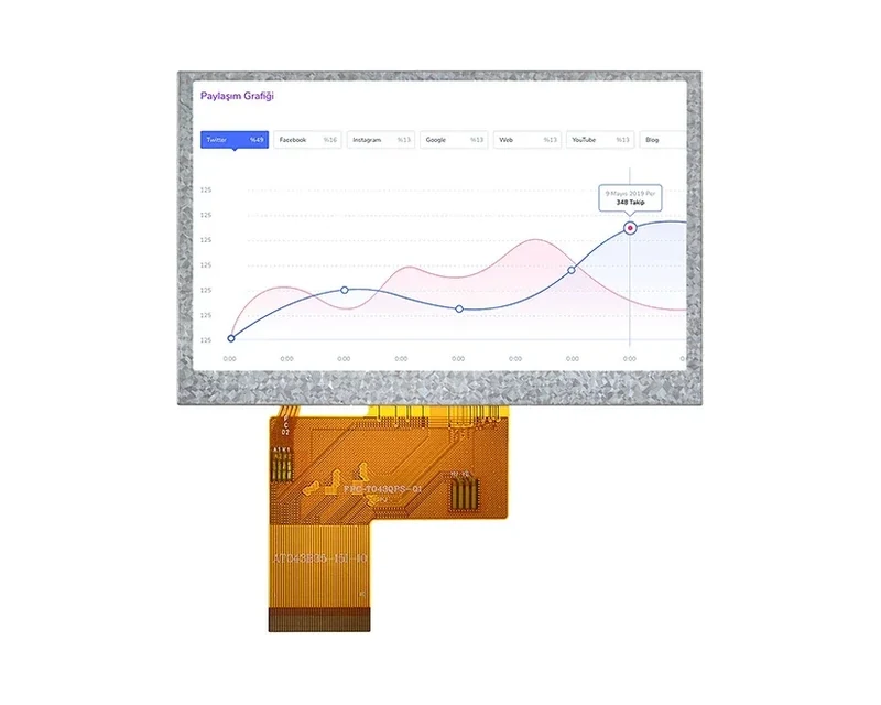RG-T043QPS-01 - 4.3" 480x272 TN TFT LCD module