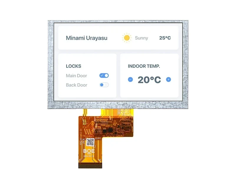 RG-T050BWEF-01 - 5.0" 800x480 Transflective TFT LCD module