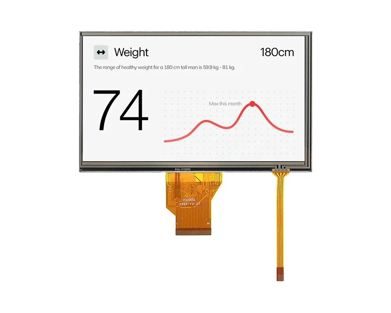 RG-T070QWE-01PD - 7.0" 800x480 TN RTP TFT LCD module