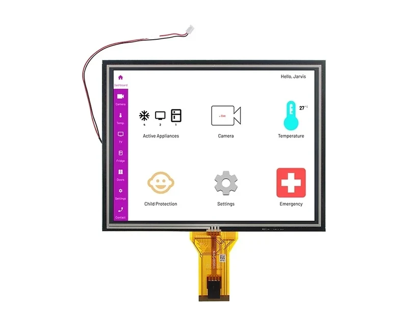 RG-T080QGH-07P - 8.0" 800x600 TN RTP TFT LCD module