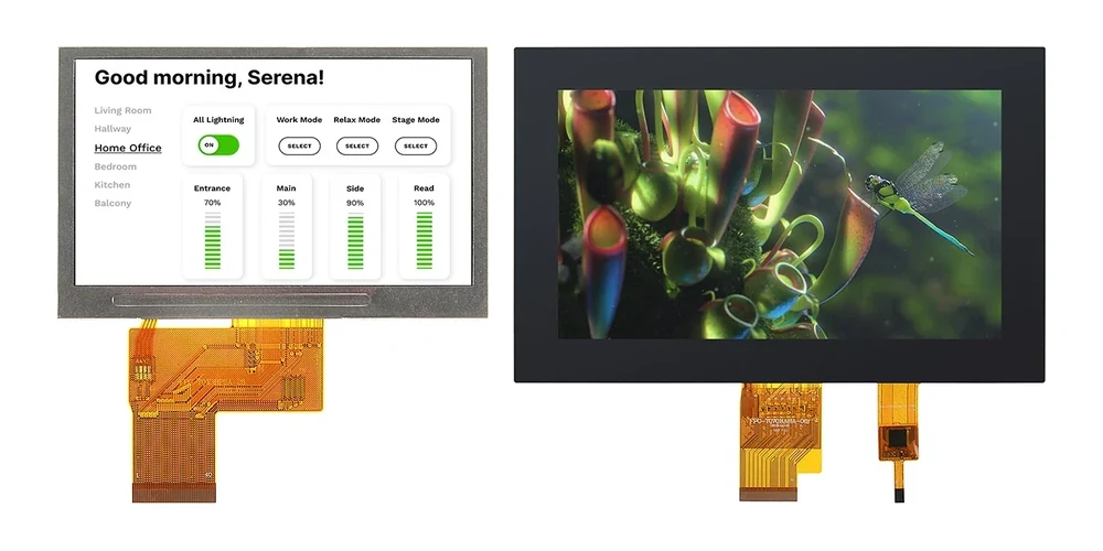 RONEN capacitive touch TFT LCD display modules with touch FPC