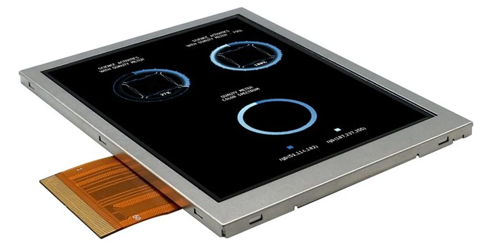 RONEN MCU-interface TFT LCD display module with silver bezel and FPC tail