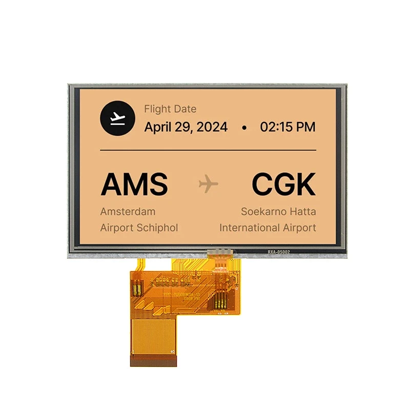 DS-T050BWSA-26P - 5.0" 800x480 IPS RTP TFT LCD module