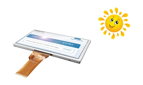 Sunlight readable high brightness TFT LCD